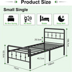 Bed Frame with Headboard and Footboard