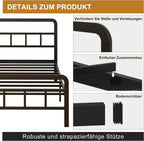 Bed Frame with Headboard and Footboard
