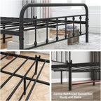 Bed Frame with Headboard and Footboard