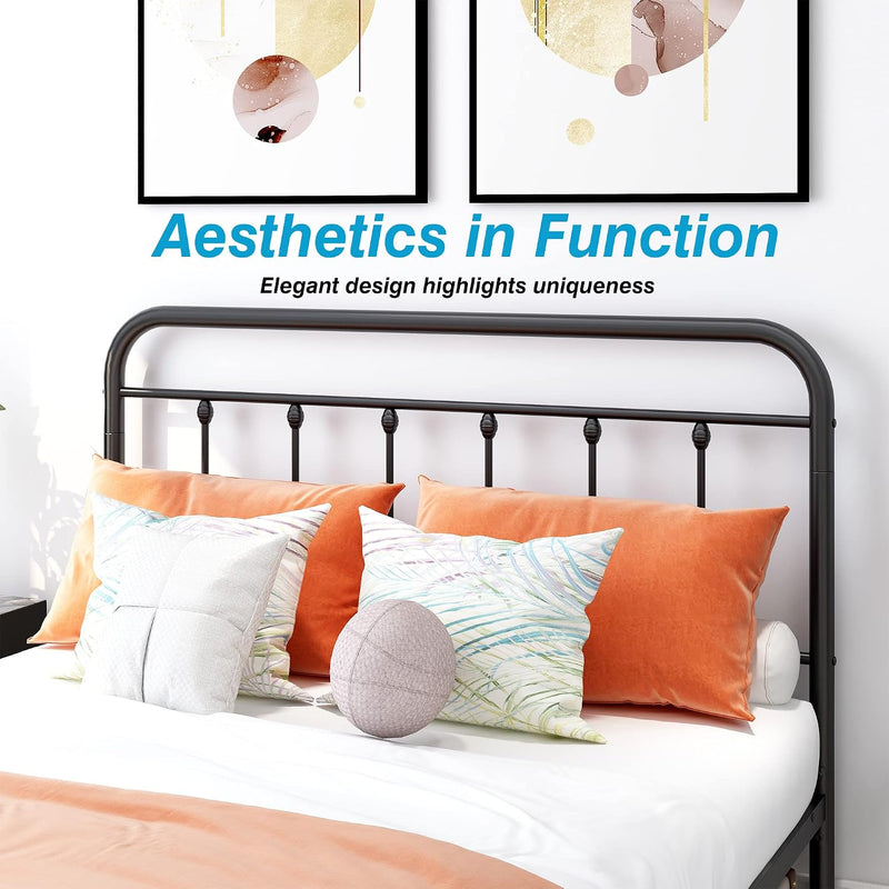 Bed Frame with Headboard and Footboard