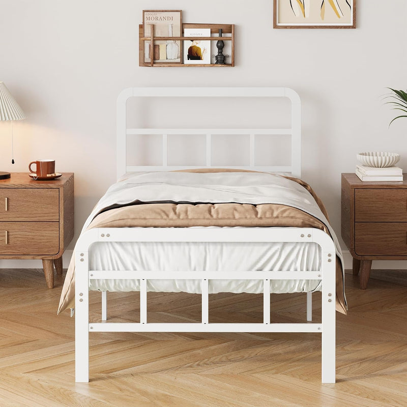 Bed Frame with Headboard and Footboard