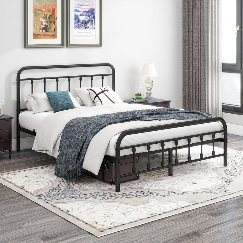 Bed Frame with Headboard and Footboard