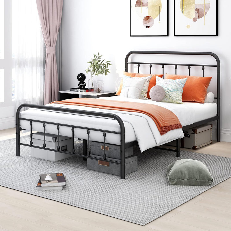 Bed Frame with Headboard and Footboard