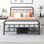 Bed Frame with Headboard and Footboard