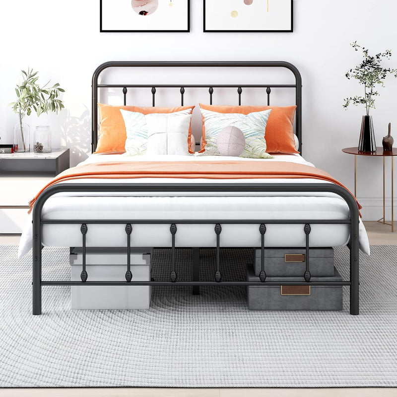 Bed Frame with Headboard and Footboard