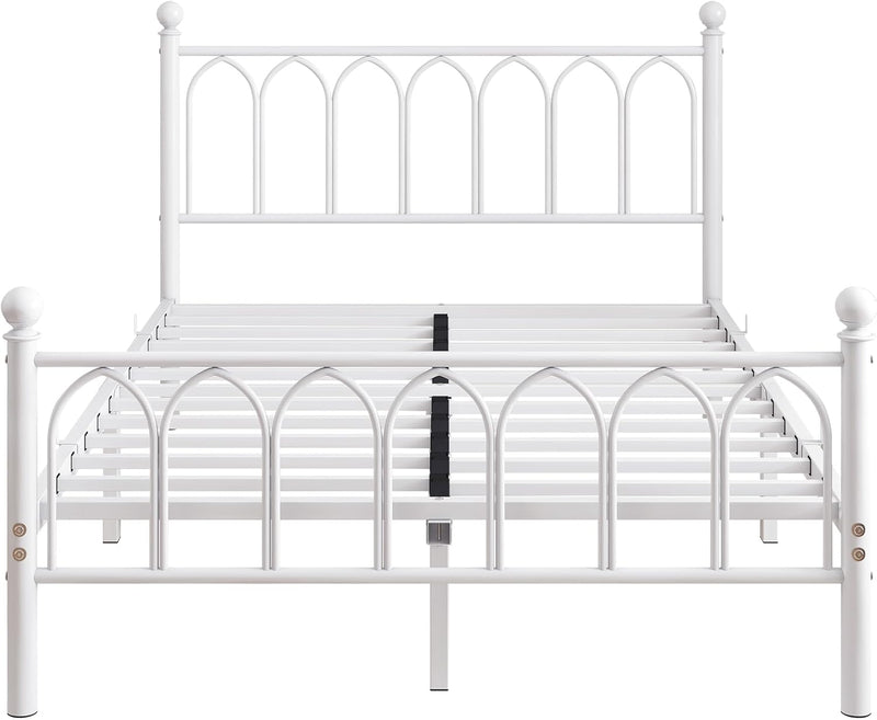 Bed Frame with Headboard and Footboard Metal Platform