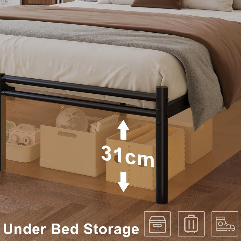Bed Frame with Headboard and Footboard