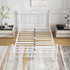 Bed Frame with Headboard and Footboard Metal Platform