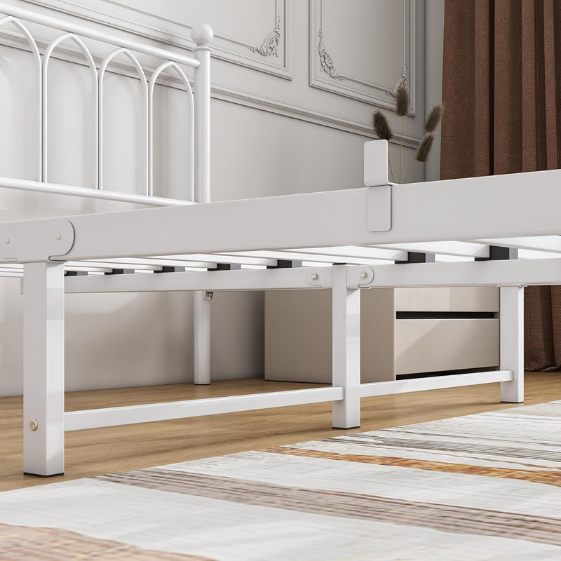 Bed Frame with Headboard and Footboard Metal Platform