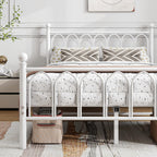 Bed Frame with Headboard and Footboard Metal Platform