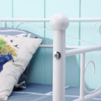 Bed Frame with Headboard and Slatted Sofa