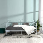 Bed Frame with Headboard and Slatted Sofa