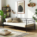 Bed Frame with Headboard and Slatted Sofa