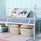 Bed Frame with Headboard and Slatted Sofa