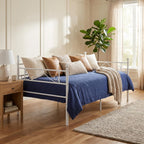 Bed Frame with Headboard and Slatted Sofa