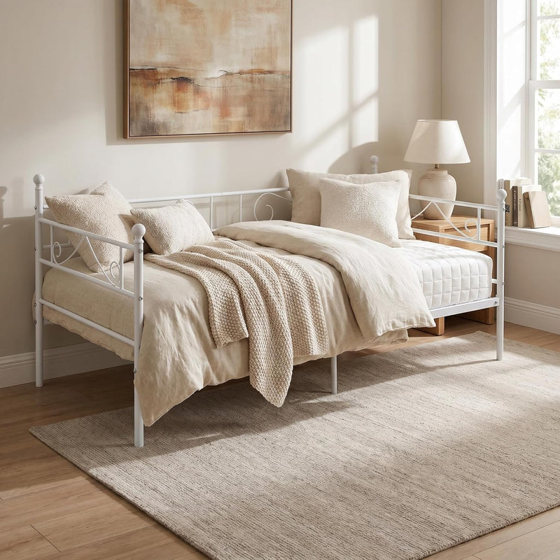 Bed Frame with Headboard and Slatted Sofa