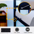 Bed Frame with Headboard LED Lights
