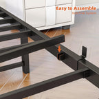Bed Frame with Headboard LED Lights