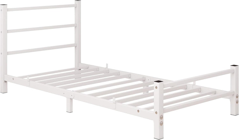 Bed Frame with Headboard Low Floor for Living