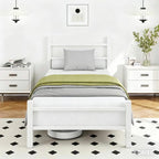 Bed Frame with Headboard Low Floor for Living