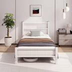 Bed Frame with Headboard Low Floor for Living