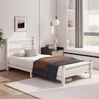 Bed Frame with Headboard Low Floor for Living