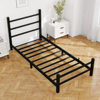 Bed Frame with Headboard Low Floor for Living