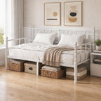Bed Frame with Headboard Metal Day Mattress Slide