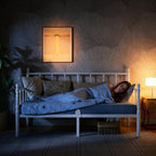 Bed Frame with Headboard Metal Day Mattress Slide