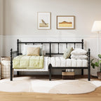 Bed Frame with Headboard Metal Day Mattress Slide