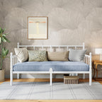 Bed Frame with Headboard Metal Day Mattress Slide
