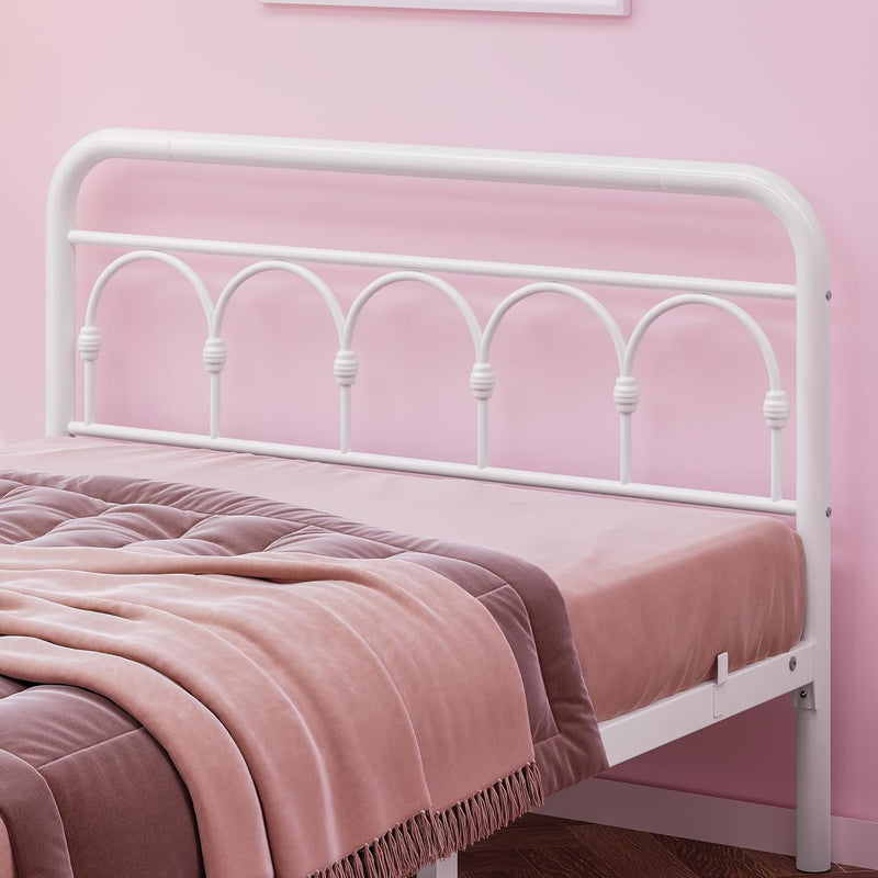 Bed Frame with High Headboard and Footboard Vintage
