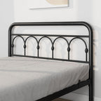 Bed Frame with High Headboard and Footboard Vintage