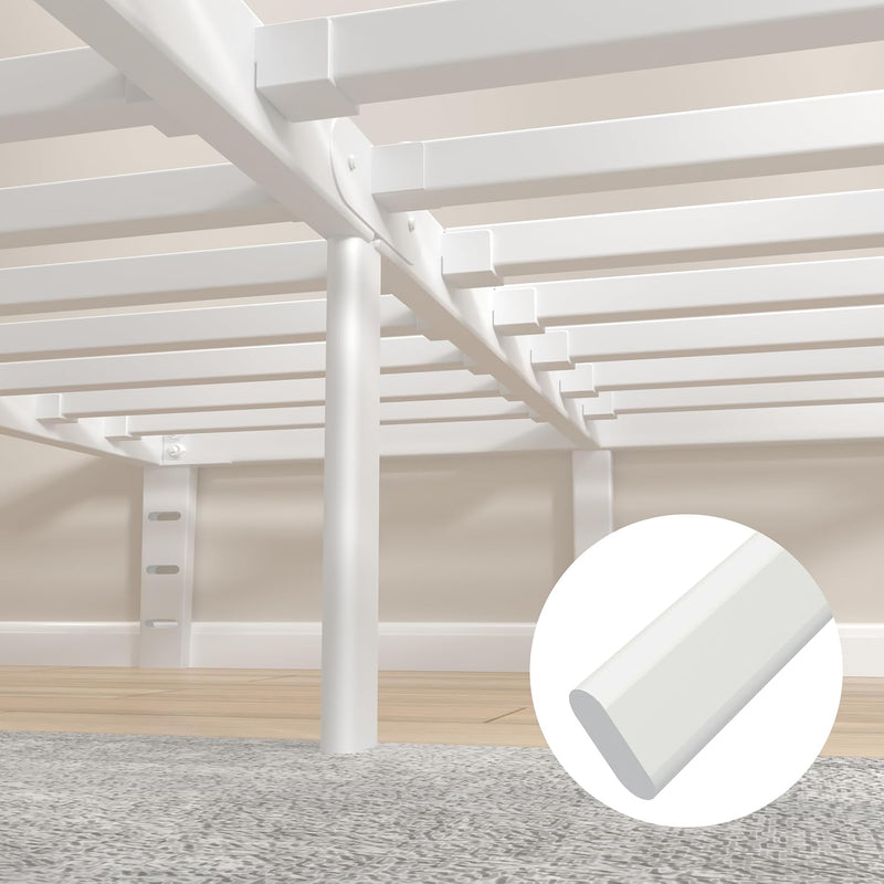 Bed Frame with Metal Anti-Slip Gasket and Large