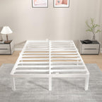 Bed Frame with Metal Anti-Slip Gasket and Large