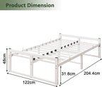 Bed Frame with Metal Slatted Base 32CM