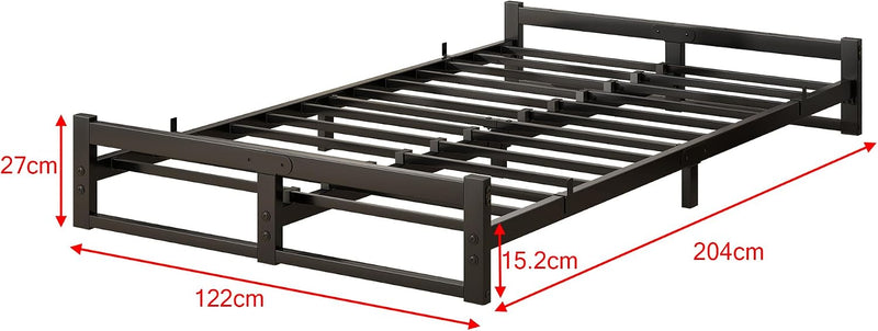 Bed Frame with Metal Slatted Base 32CM