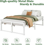 Bed Frame with Metal Slatted Base 32CM