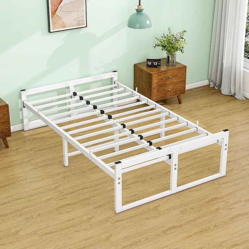 Bed Frame with Metal Slatted Base 32CM