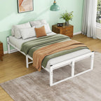Bed Frame with Metal Slatted Base 32CM