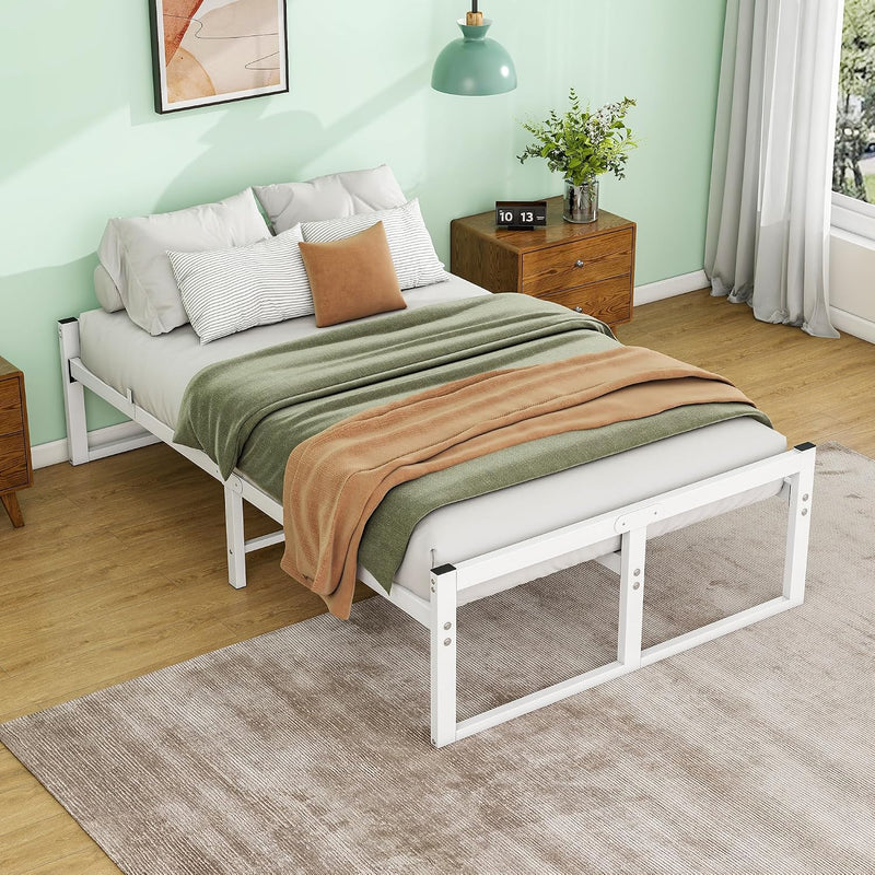 Bed Frame with Metal Slatted Base 32CM
