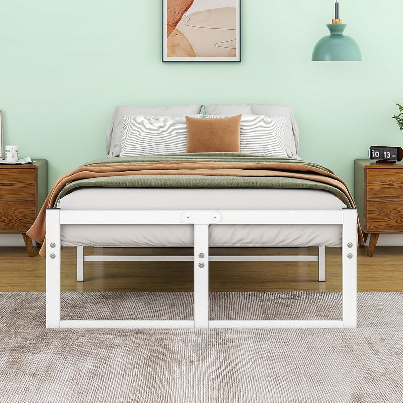 Bed Frame with Metal Slatted Base 32CM
