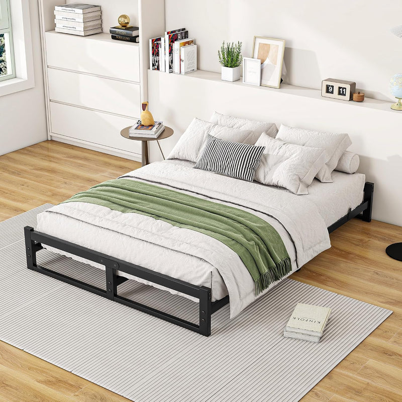 Bed Frame with Metal Slatted Base 32CM