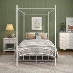 Bed Frame with Ornate European Style Headboard Footboard