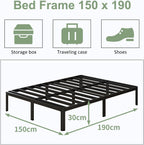Bed Frame with Rounded Corner