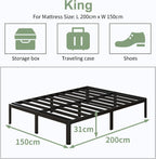 Bed Frame with Rounded Corner