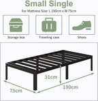 Bed Frame with Rounded Corner