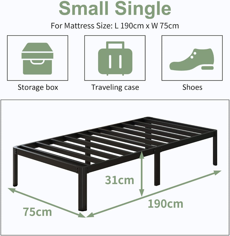 Bed Frame with Rounded Corner