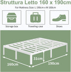 Bed Frame with Rounded Corner