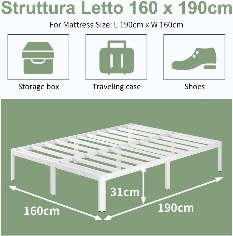 Bed Frame with Rounded Corner